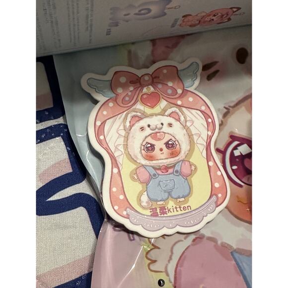 RARE SPECIAL EYES!!! Baby Three BB3 "Kitten Wardrobe" NEW White Kitten Cat - Picture 3 of 8